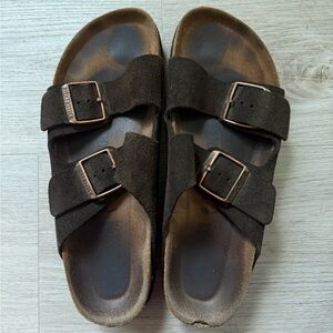 Arizona Soft Leather Mocha Birkenstocks